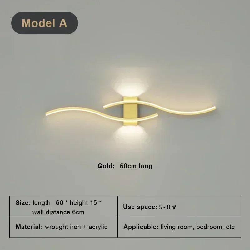 Modern LED Wall Lamp – Wall Sconce Light for Living Room, Bedroom, and Aisle – Stylish Indoor Home Lighting Fixture | Kalsten