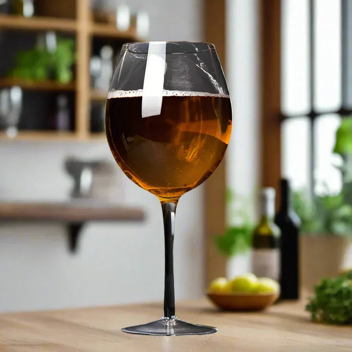 Kalsten | Huge 106 Oz Wine Glass and Beer Mug Combo - 3000ML Extra Large Crystal Glass for Parties, Weddings, and Celebrations