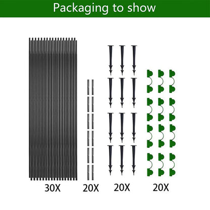 Brehn | Plantura FlexGrow Fiberglass Garden Hoop Set | DIY Plant Tunnel for Raised Beds & Cold Frames | Rust-Free & Reusable | Incl. Connectors