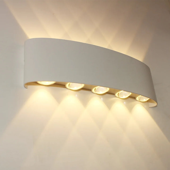 Body Motion Sensor Wall Light Waterproof Outdoor LED Wall Sconce Up Down Glowing Lamps Garden Yard Induction Corridor Wall Lamp | Kalsten