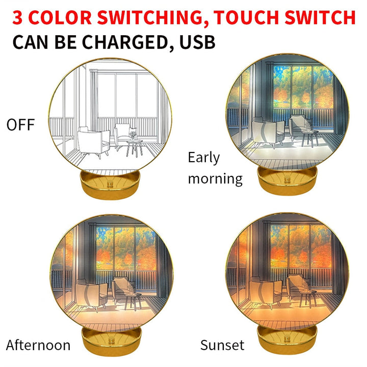 Creative Artistic Orb Painting Table Lamp | Kalsten