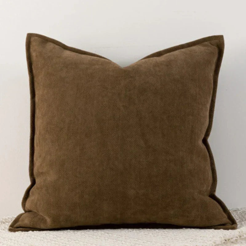 Simple Chenille Pillow Cover for Living Room & Bedroom Decoration – Soft Pillowcase for Modern Home | Kalsten