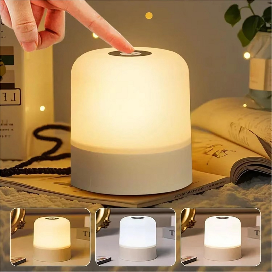 Color Changing Touch Table Lamp With Remote Control For Bedroom Or Living Room | Kalsten