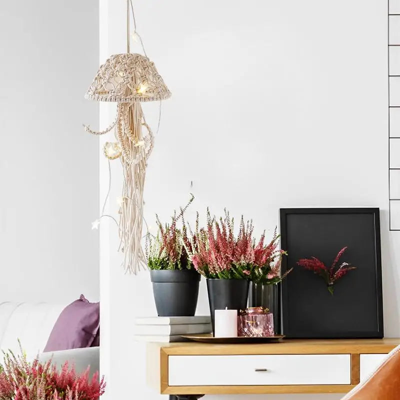 Artistic Jellyfish Dream Catcher Handmade Lamp | Kalsten