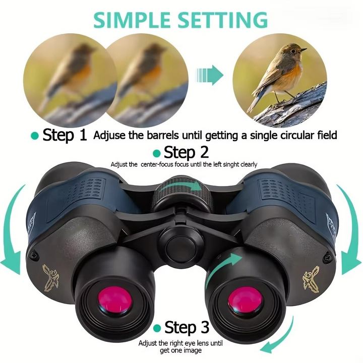 Kalsten | Ultra Vision 60x60 HD High-Power Binoculars for Outdoor Enthusiasts