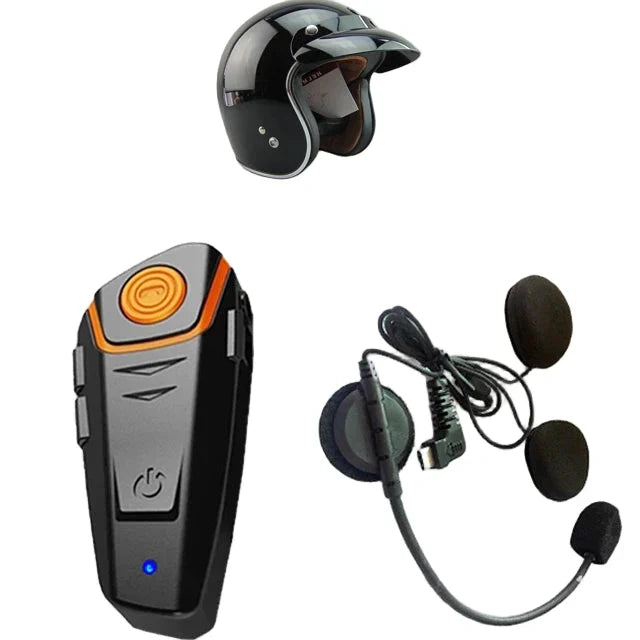 Kalsten | Waterproof Bluetooth Motorcycle Intercom with FM & 1000M Range – RoadLink