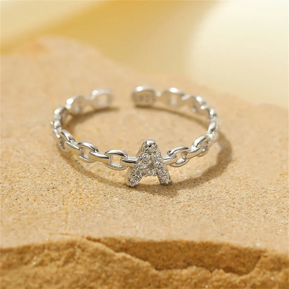 Kalsten | Dainty Diamond Letter Initial Ring