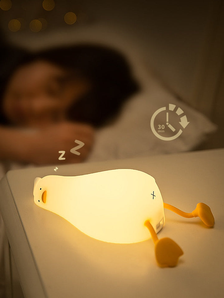 Lazy Flat Duck Atmosphere Night Lamp | Kalsten