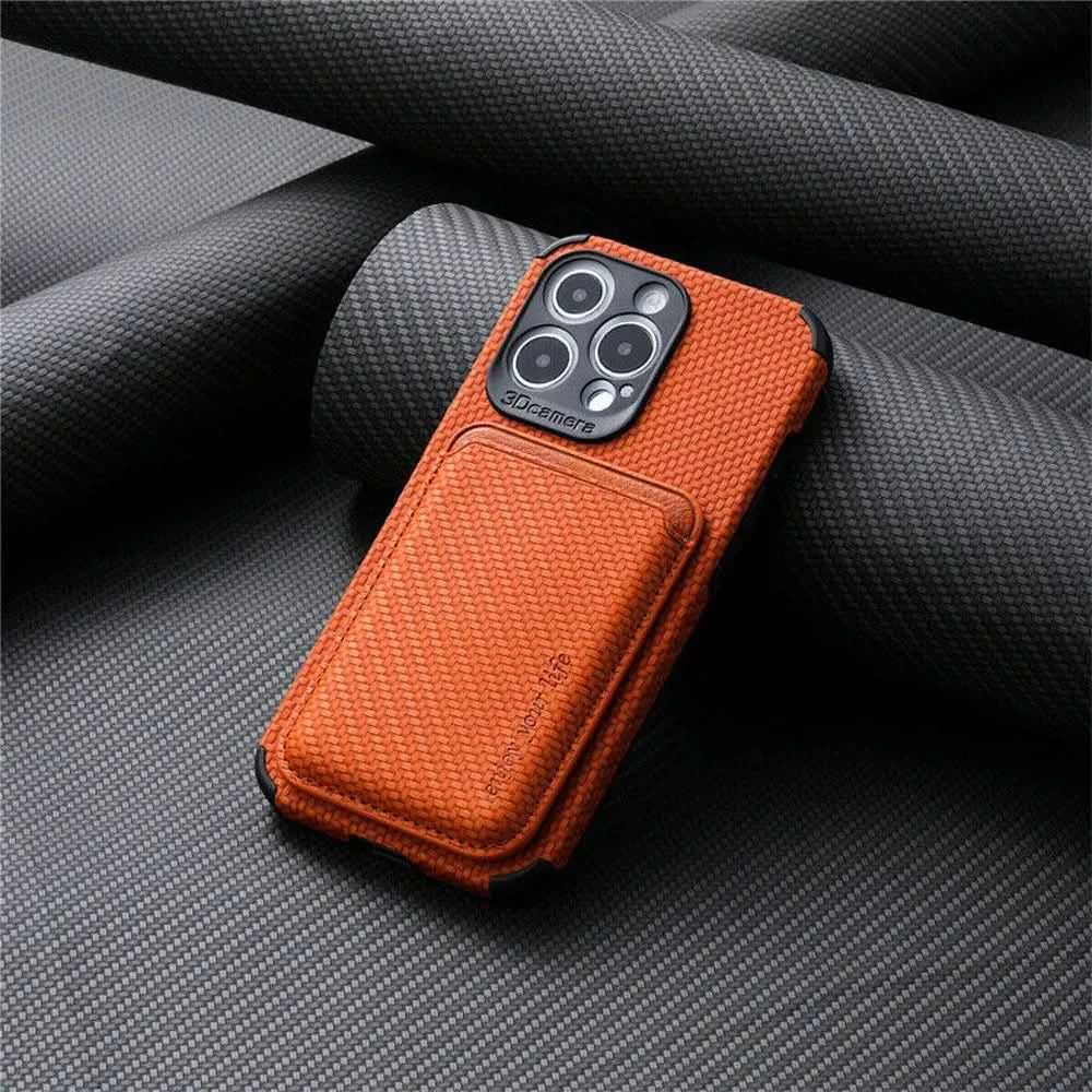 Kalsten | MagSafe Wallet Phone Case with Carbon Fiber Protection