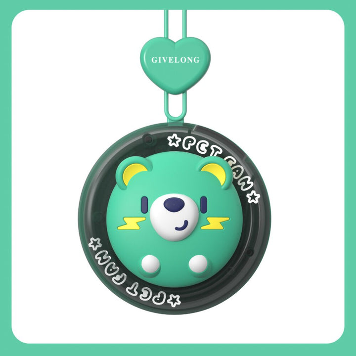 Cartoon Animal Mini Kids Neck Fan - Image 2