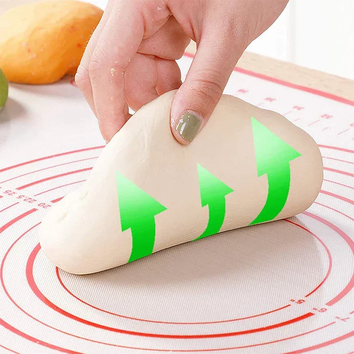 Kalsten | BakeFlex Silicone Baking Mat | Extra Thick & Non-Stick | With Measuring Scale | Perfect for Rolling Out Dough, Fondant & Pastry