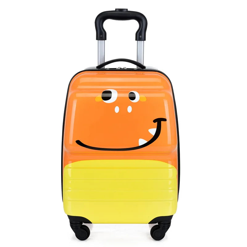 Sydney Kids Suitcase – 3D Animal Trolley with 360° Wheels and Adjustable Handle | Lightweight & Shockproof | Kalsten