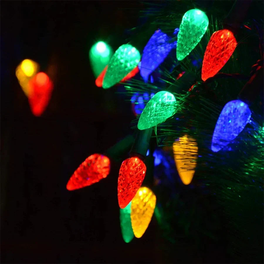 Luxury Christmas Wreath with 8 Light Modes