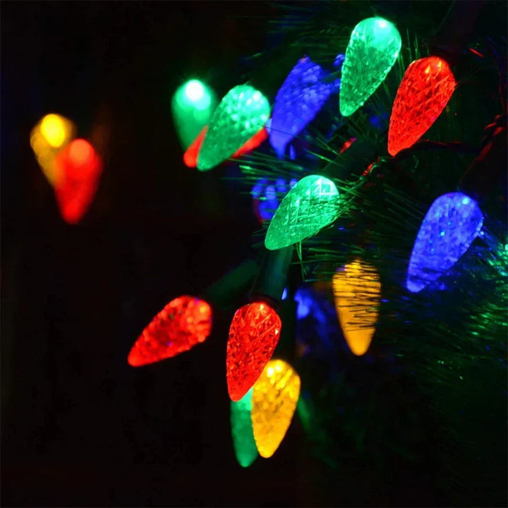 Luxury Christmas Wreath with 8 Light Modes