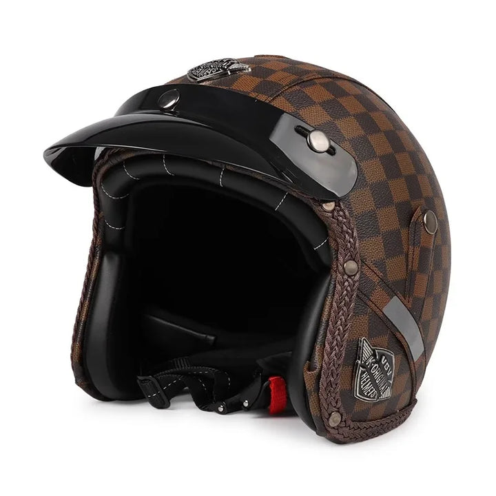 Kalsten | Retro Motorcycle Helmet – Kael – (Open Face 3/4)
