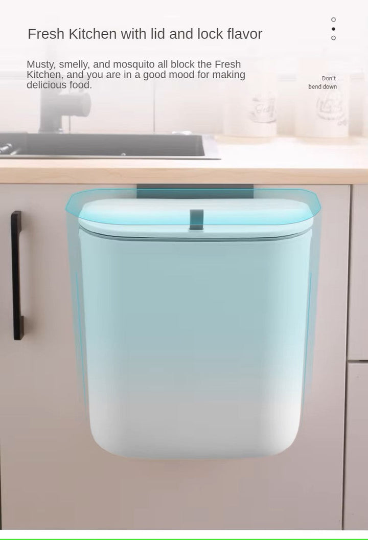 Wall-Mounted Kitchen Trash Can – Swivel Design
