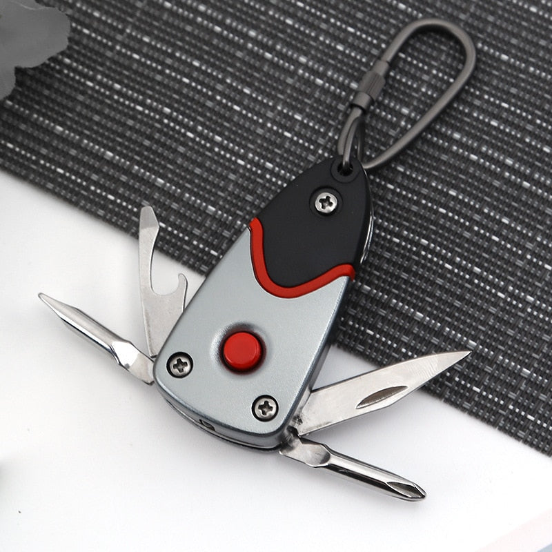 6in1 Stainless Steel Adventure Pro Tool Keychain | Kalsten
