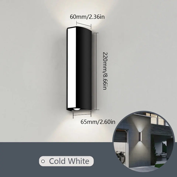 Modern Long LED Wall Light – Waterproof Outdoor Motion Sensor Lamp, IP66 Rating, AC 85-265V, for Garden, Patio, and Outdoor Decoration | Kalsten