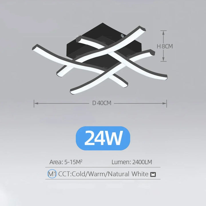 24W Modern LED Ceiling Lights: Illuminate Your Space with Style | Kalsten