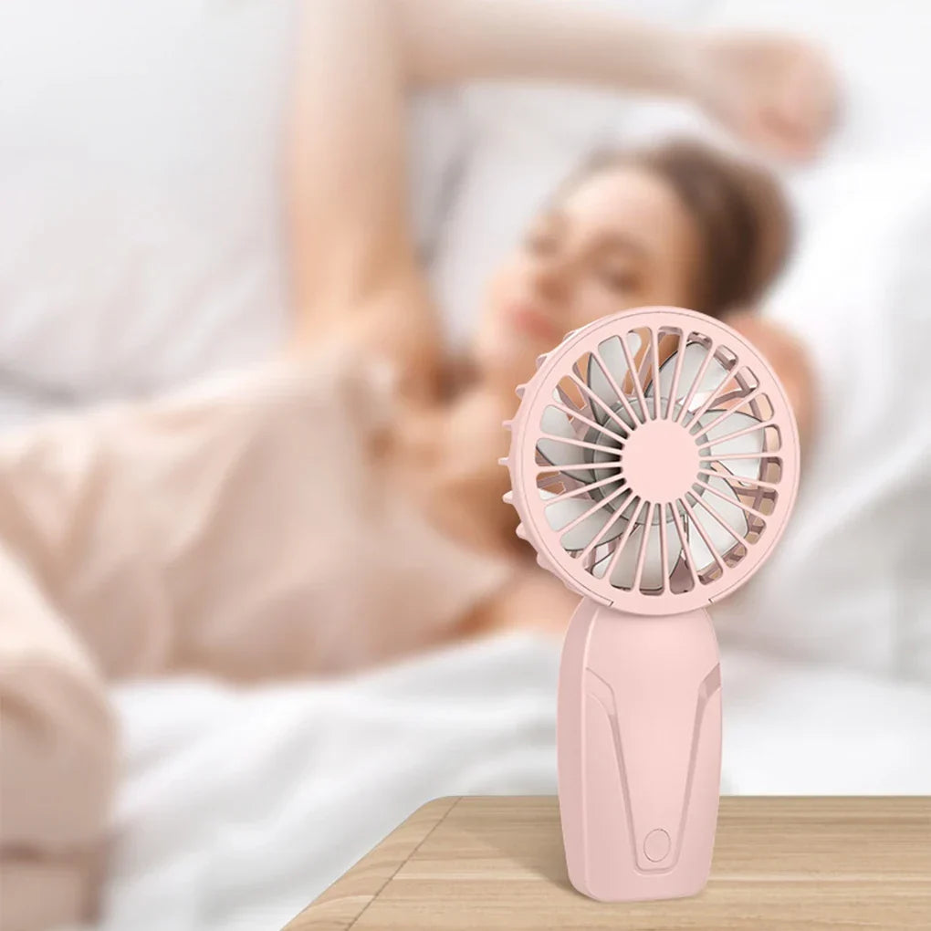 Portable Handheld Mini Fan – Lightweight ABS USB Rechargeable Pocket Fan for On-the-Go Cooling | Kalsten