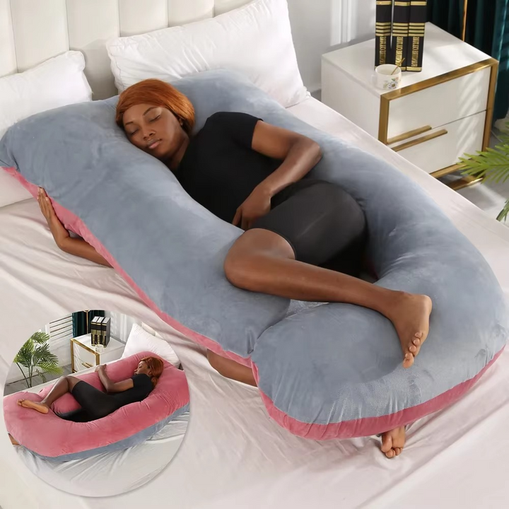Kalsten | J-Shaped Maternity Support Pillow for Side Sleeping and Breastfeeding