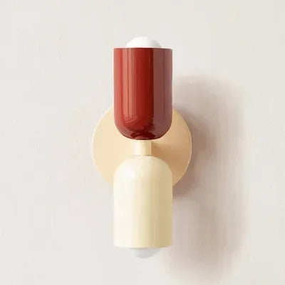 Kalsten | Nordic LED Wall Lamp Modern Minimalist Cream Double Head Lights For Living Room Bedroom Besides Study Indoor Decoration Fixture