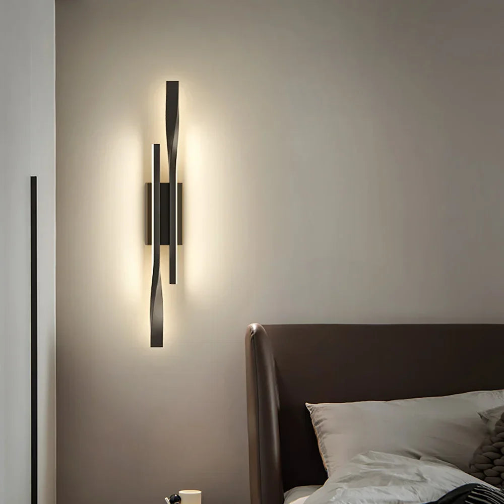 Modern LED Long Strip Wall Lamp – Luxury Creative Bedside & Living Room Light, Simple Nordic Design for Bedroom, TV Wall, and Interior Decoration | Kalsten