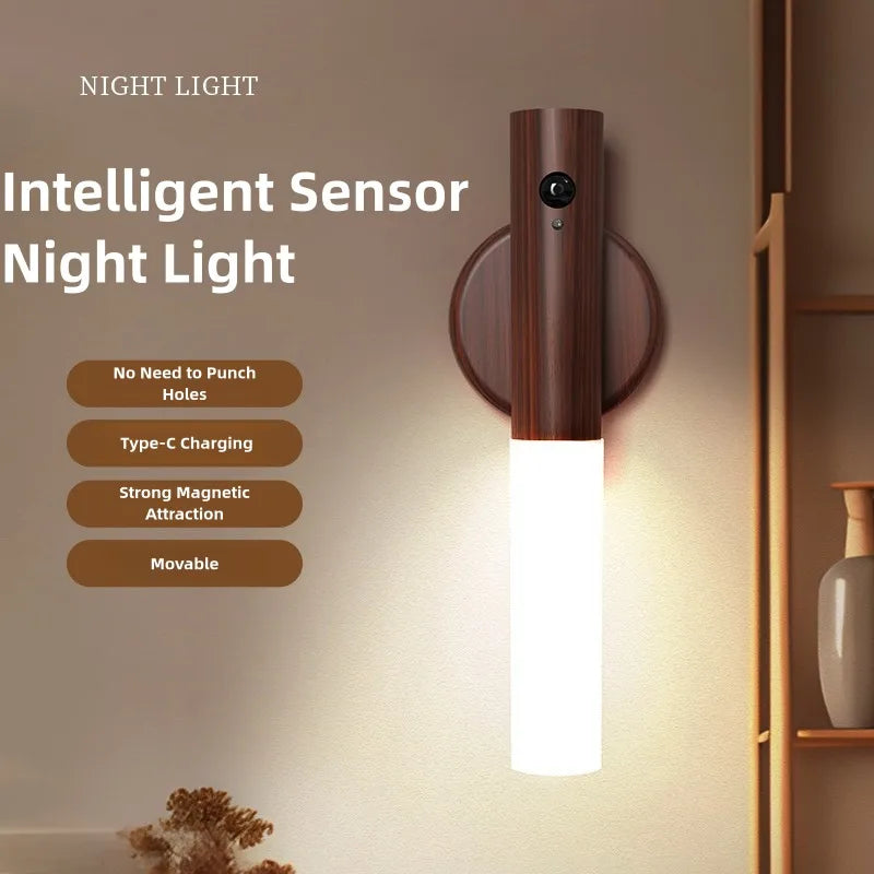 Motion Sensor Wall Light – Rechargeable LED Magnetic Night Lamp for Hallway, Bedroom, Wardrobe, Stairwell, and Cabinet | Kalsten