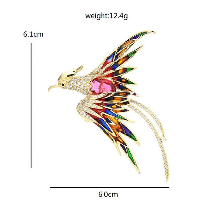 Skanto | Colorful Flying Bird Brooches