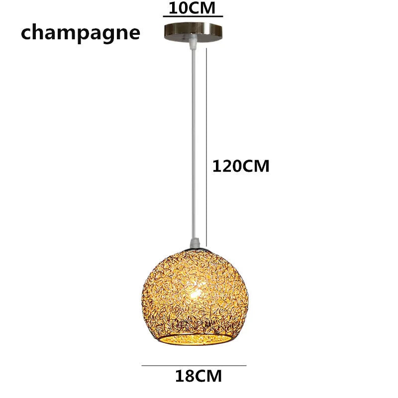 Modern Colorful Round Pendant Light – E27 LED Hanging Lamp for Bedroom, Living Room, Cafe, and Restaurant | Kalsten
