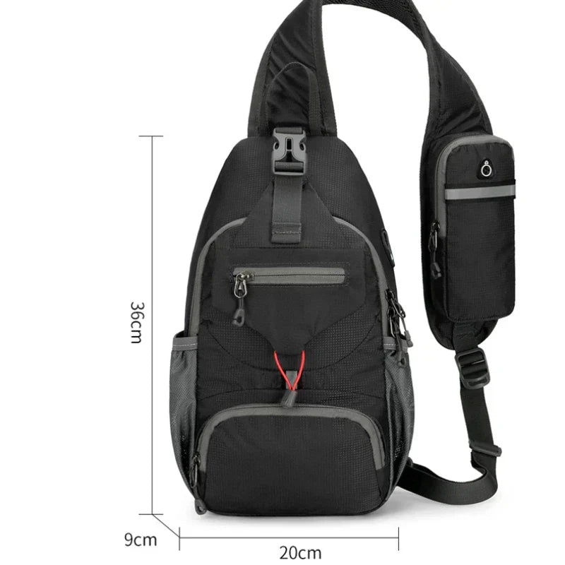 Skanto | SecurePack | Anti-Theft Waterproof Multi-Pocket Shoulder Backpack – Lightweight Crossbody Travel Bag