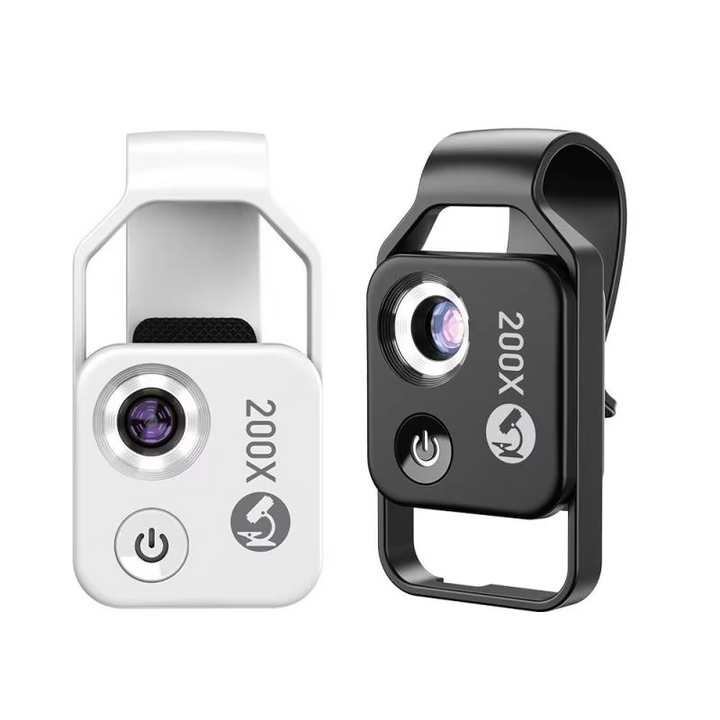 Kalsten | 200X Zoom Professional Microscope Lens for Smartphones with Clip