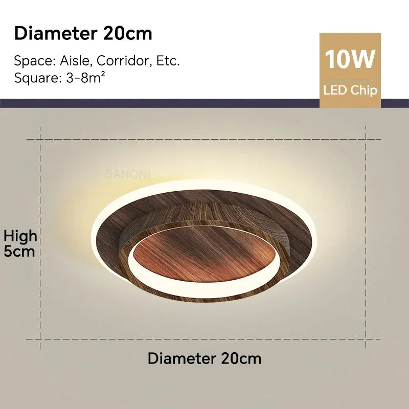 Modern LED Aisle Ceiling Light Chandelier - Indoor Lighting Fixture for Corridor, Stairs, Foyer, Balcony, Bedroom, Bathroom | Kalsten