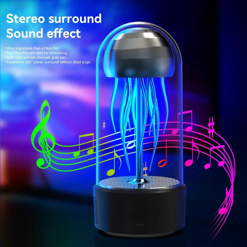 Jellyfish Portable Powerful Colorful Speaker Night Lamp | Kalsten