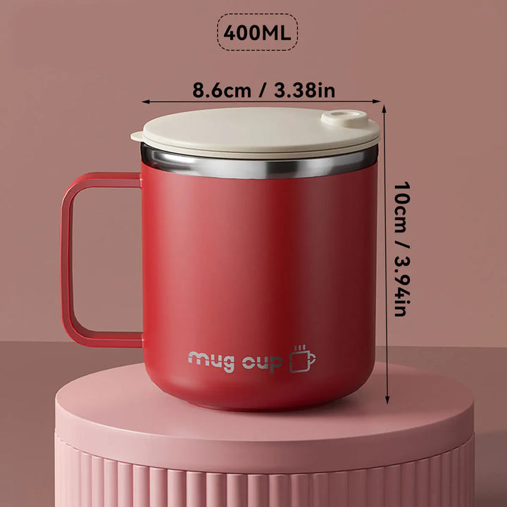 Insulated stainless steel coffee cup with lid | Kalsten