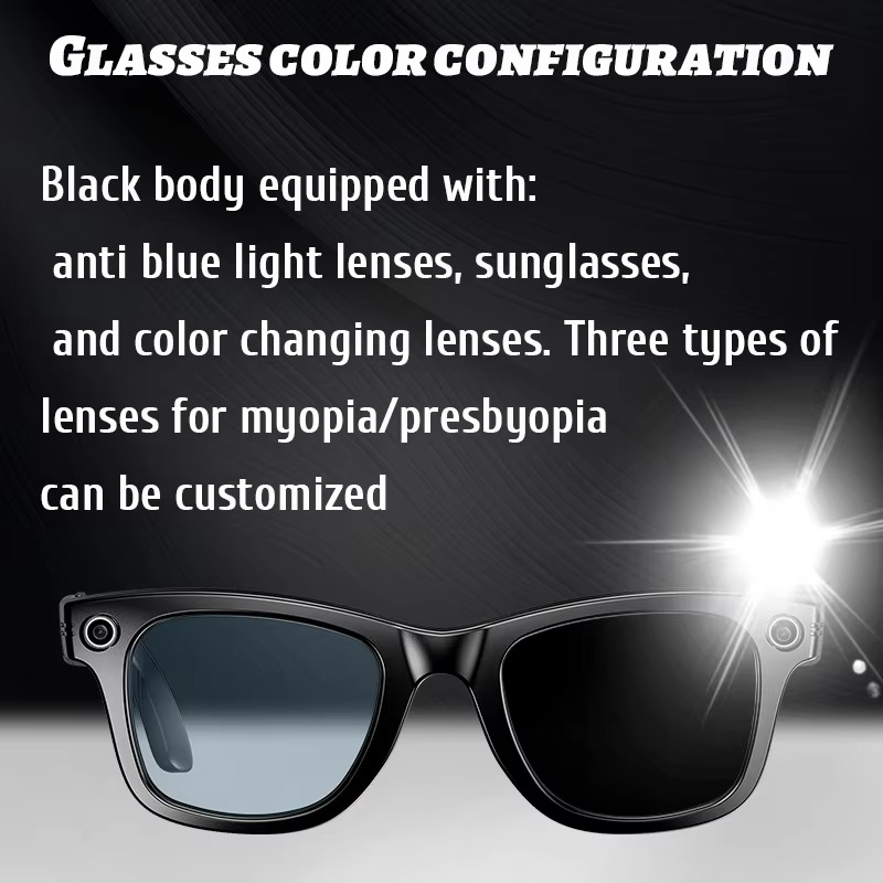 Kalsten | Smart Camera Glasses with Photo, Video, AI Translation & Bluetooth Audio
