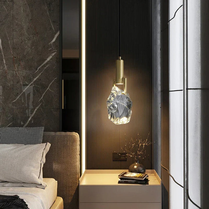 Pendant Light Crystal 11 in Adjustable Hanging Dining Room Kitchen Island Ceiling Lamp | Kalsten