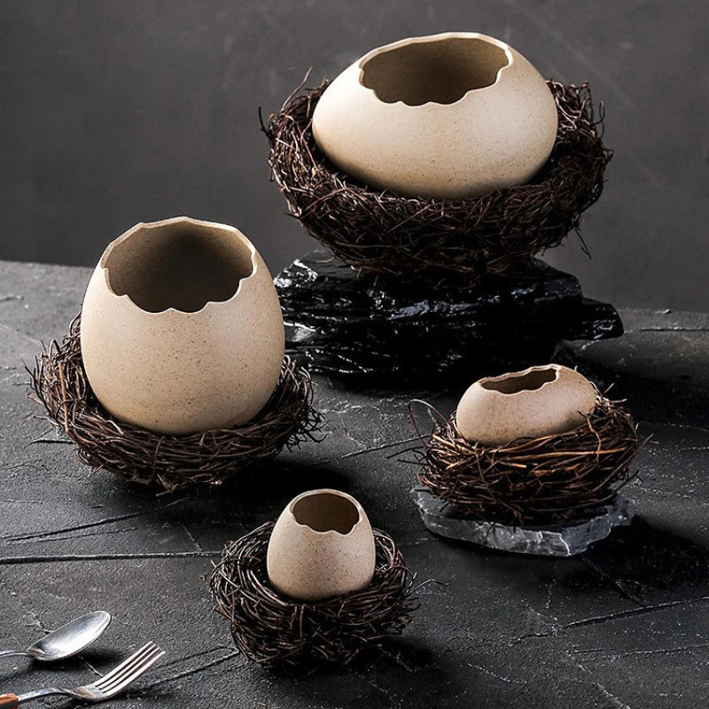 Kalsten | Creative Ceramic Bird Nest Eggshell Bowl