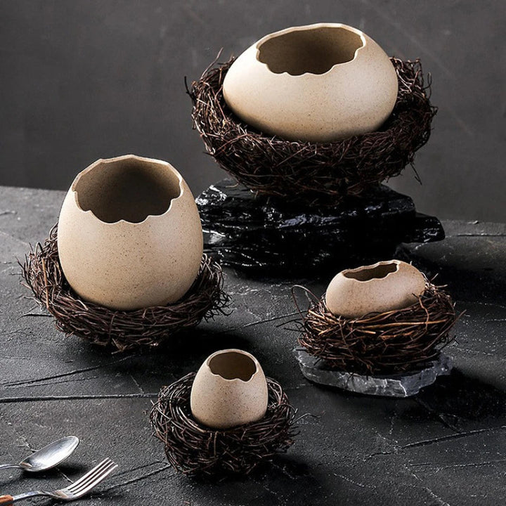 Kalsten | Creative Ceramic Bird Nest Eggshell Bowl