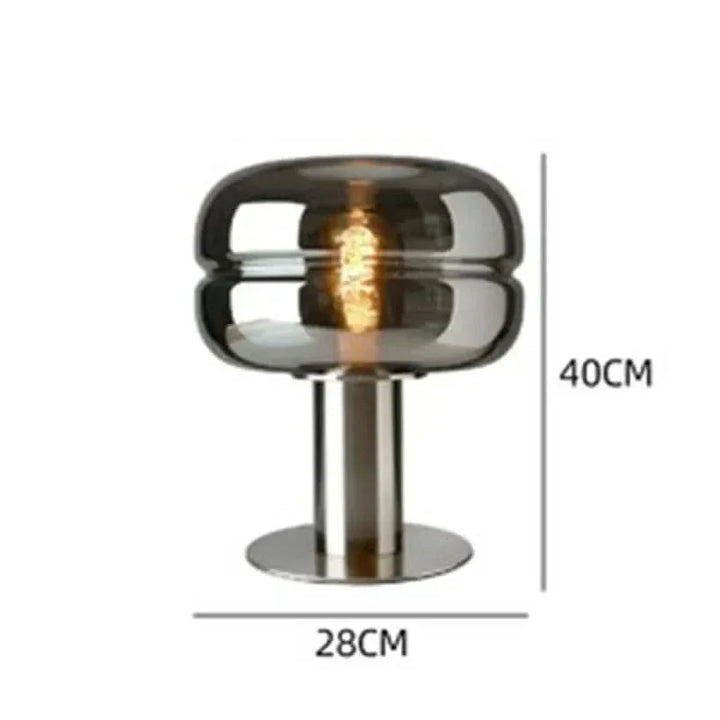 Scandinavian Glass Table Lamp – AuroraForm E27 | Kalsten