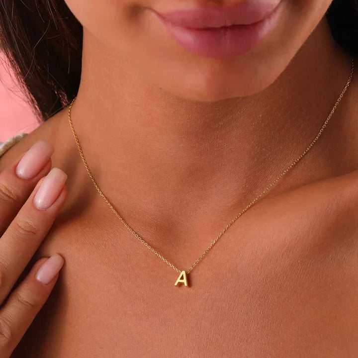 Kalsten | Dainty Minimal Letter Initial Necklace