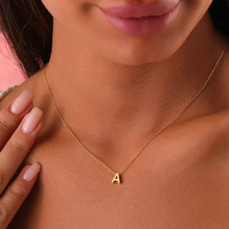 Skanto | Dainty Minimal Letter Initial Necklace