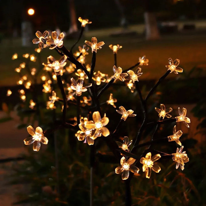 Sakura Tree Solar Flower Pathway Outdoor Lights | Kalsten
