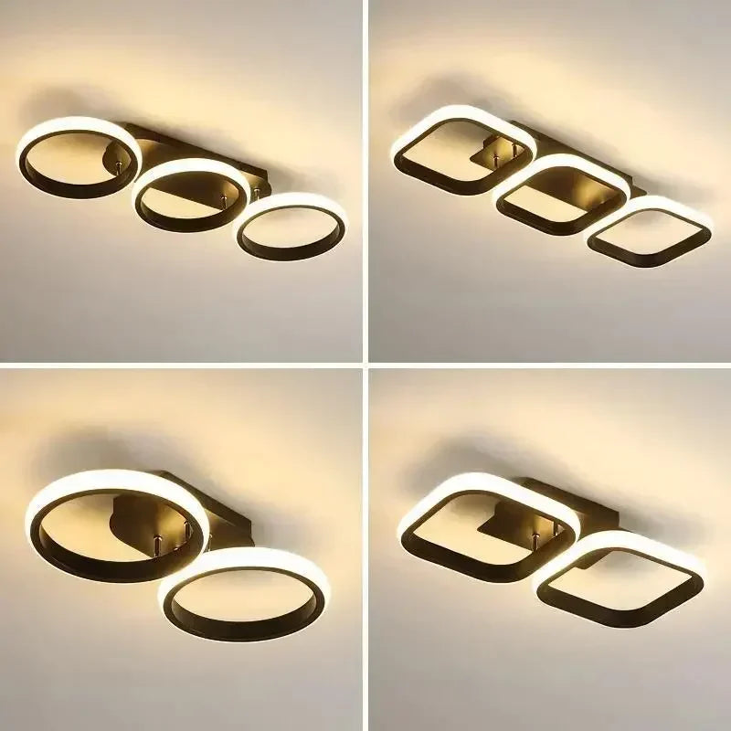 Modern LED Ceiling Light Chandelier – Stylish Multi-Head Ring Light for Bedroom, Living Room, Hallway, Dining Room & Indoor Spaces | Kalsten