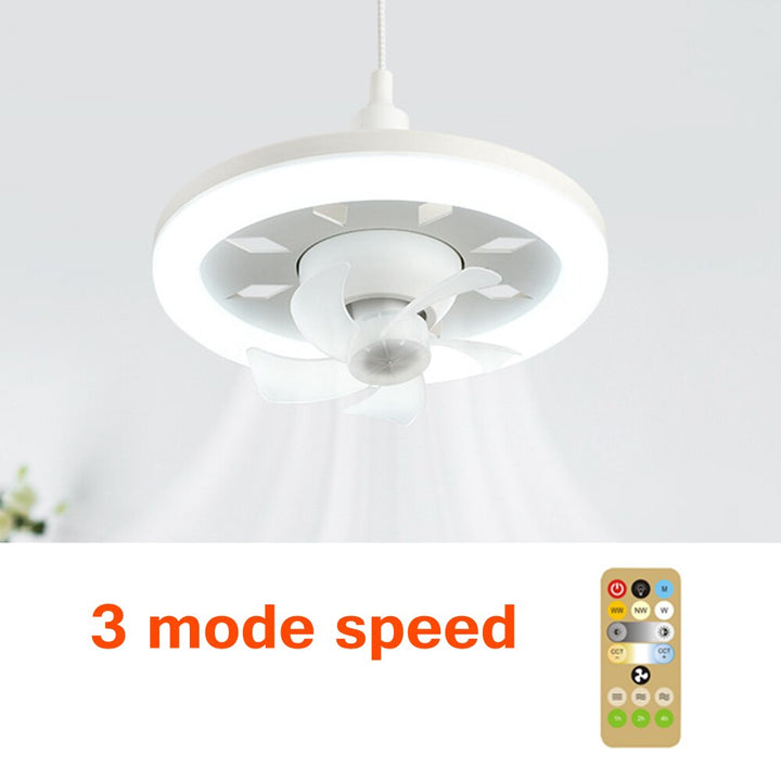 2in1 Radiant Rotating RC Ceiling Fan Lamp | Kalsten