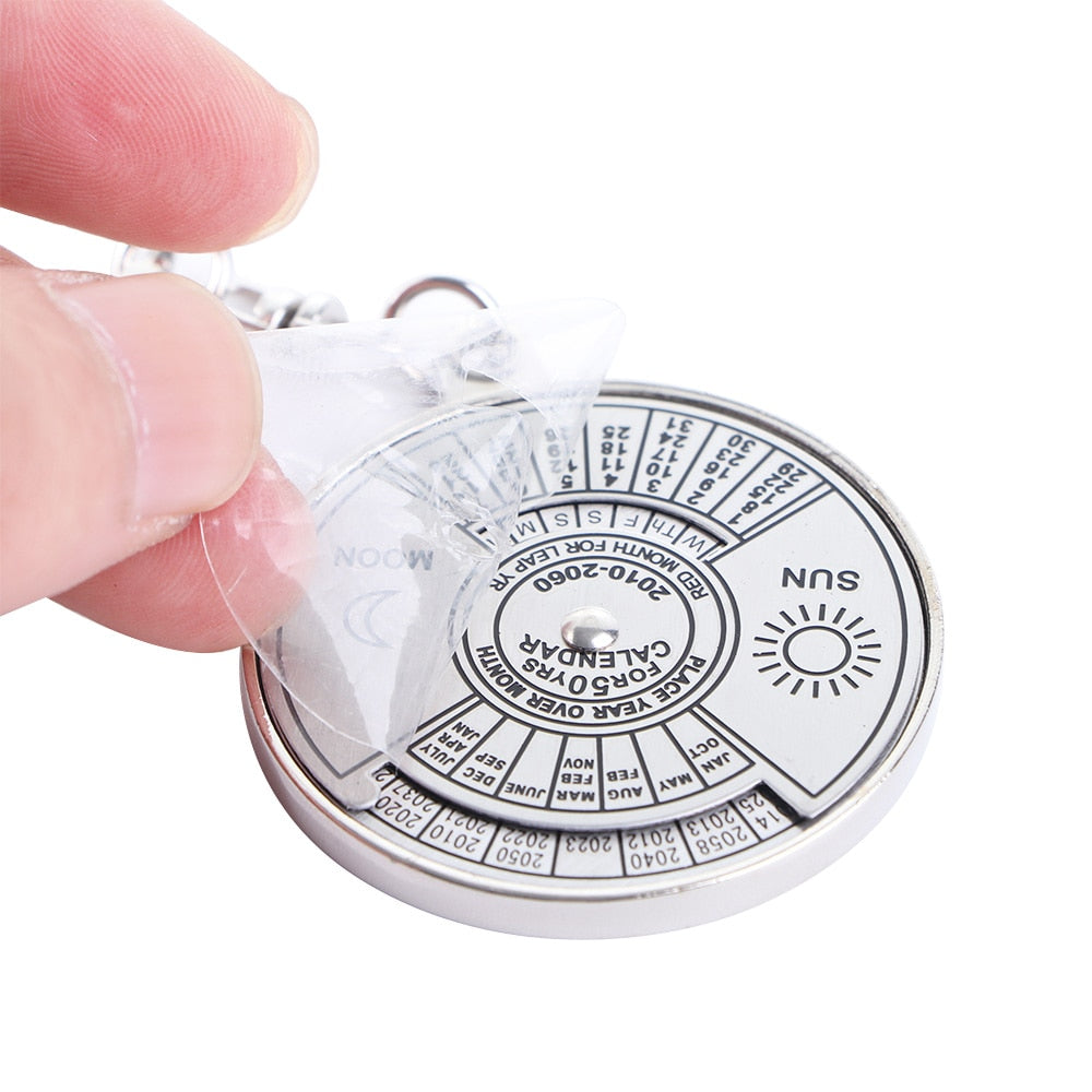 Creative Time Portal Mini Metal Calendar Keychain | Kalsten