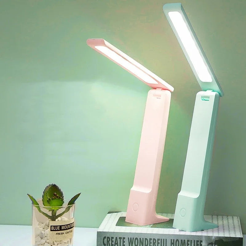Lumora LED Table Lamp | Dimmable & Touch Control | 3 Light Colors | Battery 20h | White/Pink/Blue | Kalsten