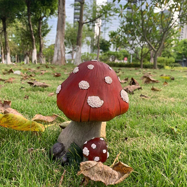 Outdoor Fairy Mushroom Resin Garden Decor | Kalsten
