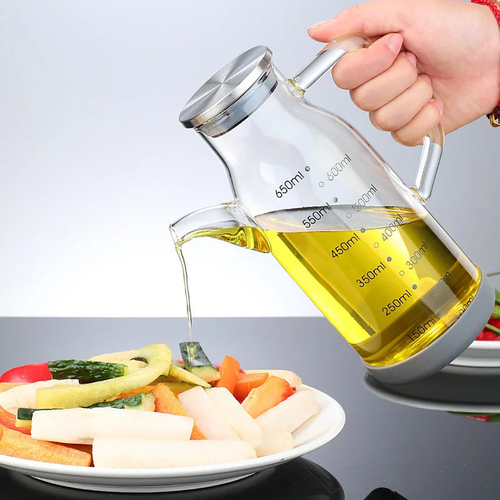Kalsten | Pure Glass Measuring Scale Oil Dispenser  Bottle