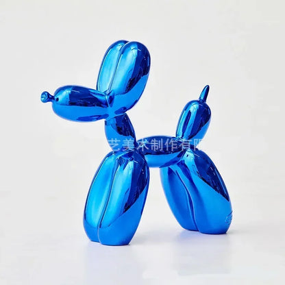 Brehn | Nordic Balloon Dog Sculpture Resin Animal Ornament Art Sculptures and Figurines Handicraft Home Decoration Room Desktop Accessories